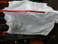 5 Stück Big Bag 100x100x1500cm für Hackschnitzel Brennholz Woodbag