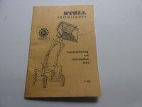 Stoll Frontlader Betriebsanleitung und Ersatzteilliste 1969