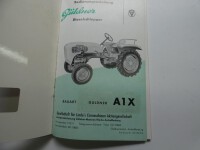 BetriebsanleitungOriginal  Güldner A1X Schlepper Bedienungsanleitung