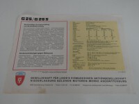 Original Prospekt Güldner G25 G25 S