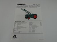 Original Prospekt Hanomag Granit 500