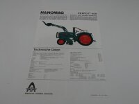 Original Prospekt Hanomag Perfekt 400