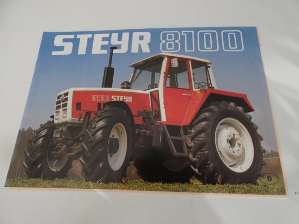 Original Prospekt Steyr 8100 Traktor