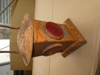 Rückstrahler Ampel alt Vintage Bahn Baustellen Lampe