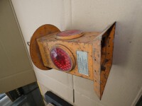 Rückstrahler Ampel alt Vintage Bahn Baustellen Lampe