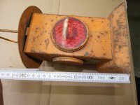 Rückstrahler Ampel alt Vintage Bahn Baustellen Lampe