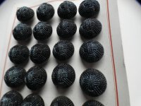 24 Stk Alte Glasknöpfe Knopfkarte Musterkarte Antik...