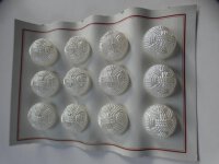 12 Stk Alte Glasknöpfe auf Musterkarte Knopfkarte...