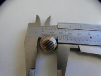 24 Alte Metallknöpfe Silber ca 16mm