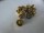 12 Stck. Metallknöpfe Antik Gold Tracht ca.10mm