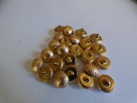 24 Stck.Metallknöpfe Gold Antik ca 15 mm