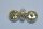 35 Stück Alte Metallknöpfe Antik 18mm Knopf Goldfarben