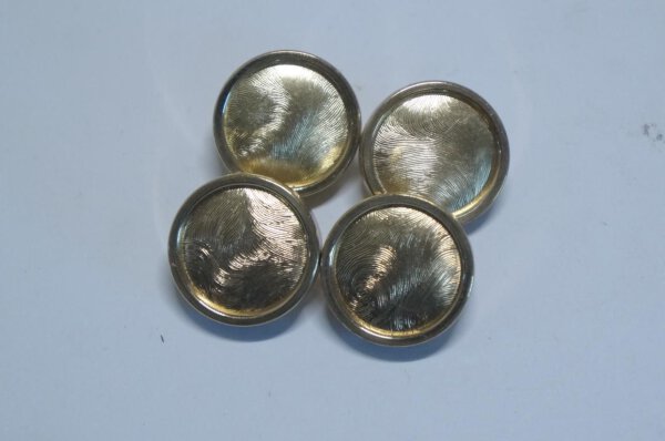 35 Stück Alte Metallknöpfe Antik 22mm Goldfarben Knopf