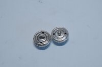 34 Stück Alte Metallknöpfe Antik ca 17mm  Knopf  Silberfarben