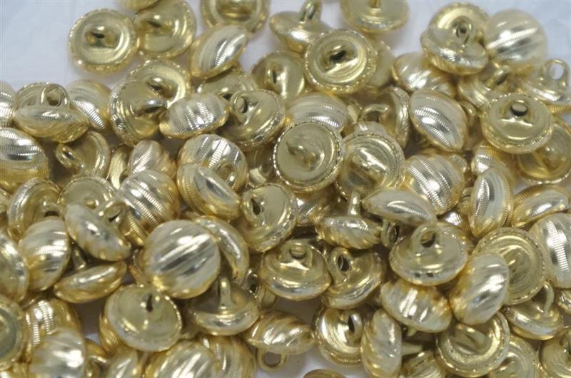 10 Stück Goldene Metallknöpfe 35mm - Dekorative Jeansknöpfe Für DIY & Nähen